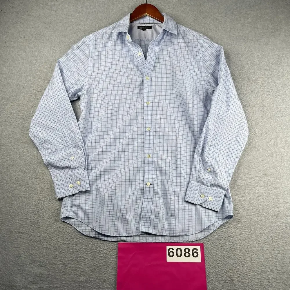 Banana Republic Non Iron Shirt Button Up Long Sleeve Slim Mens Large